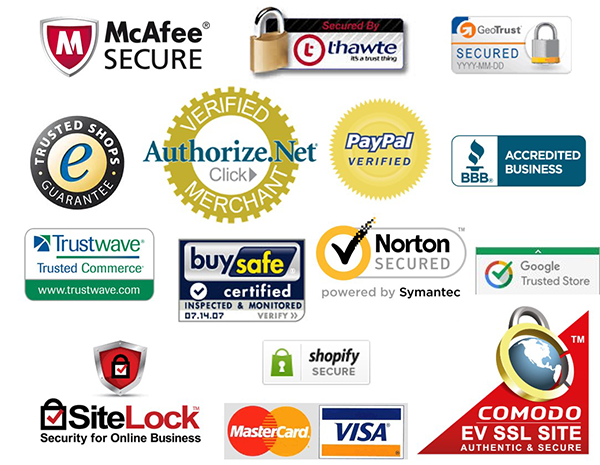 logotipos de servicios de ciberseguridad.